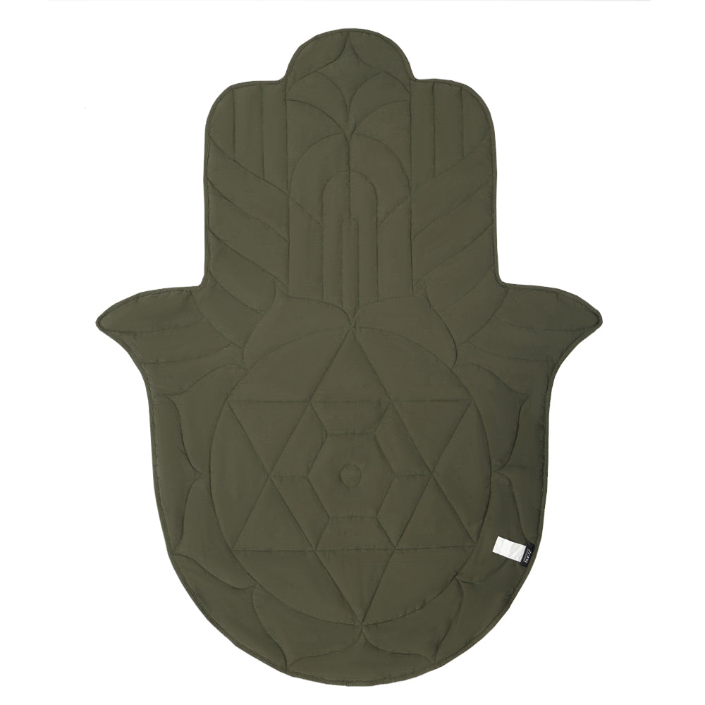 Palm Shaped Weighted-Lap Blanket - Green / 5lbs