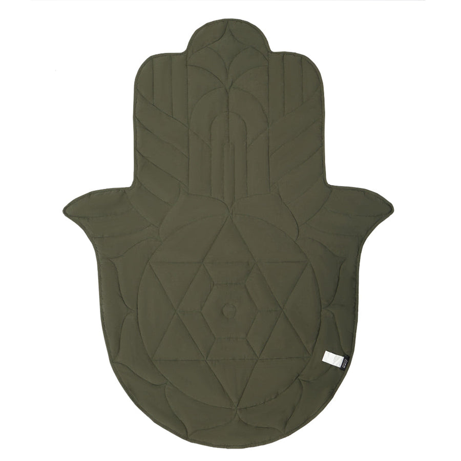 Palm Shaped Weighted-Lap Blanket - Green / 5lbs
