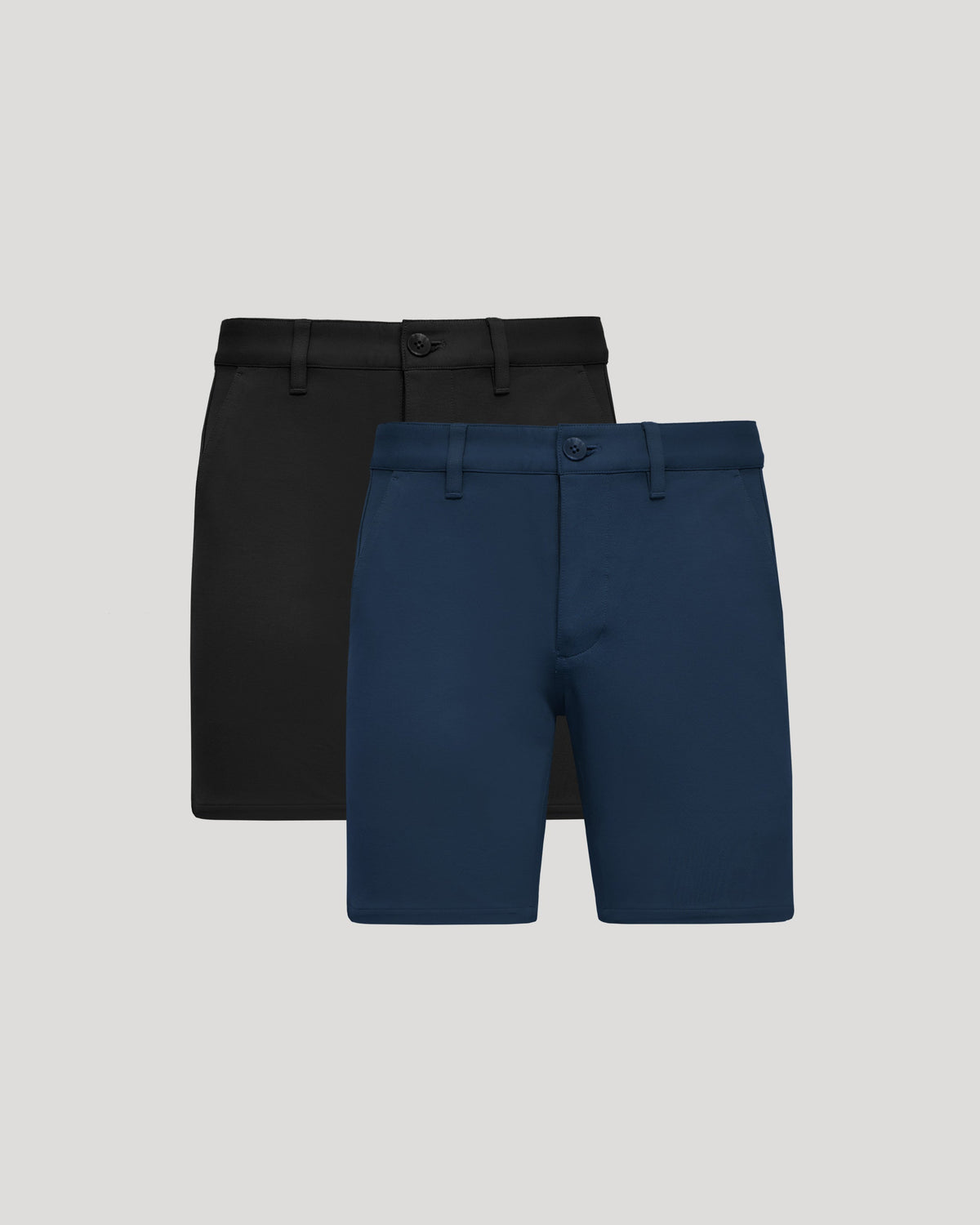 True Classic 7" Navy Blue & Black Chino Shorts 2-Pack | 30