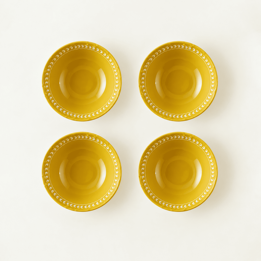 Indian Porcelain Soup Bowls (Set of 4)