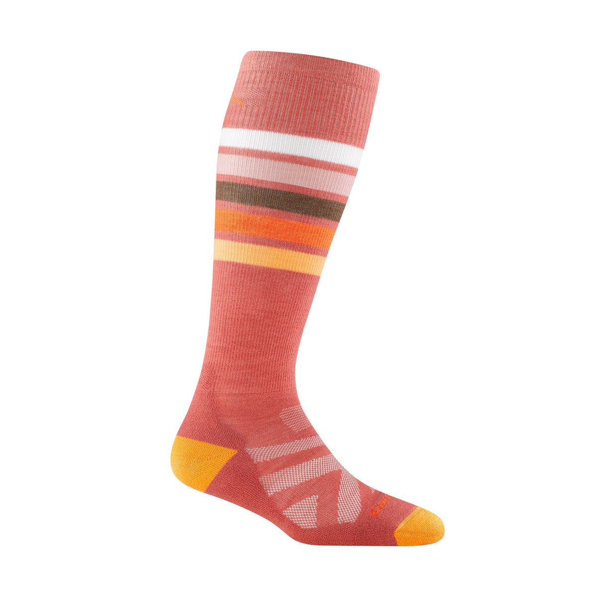 Darn Tough Ladies Over-the-Calf Midweight Ski Snowboard Striped Merino Wool Socks L / Canyon – Lifetime Guarantee