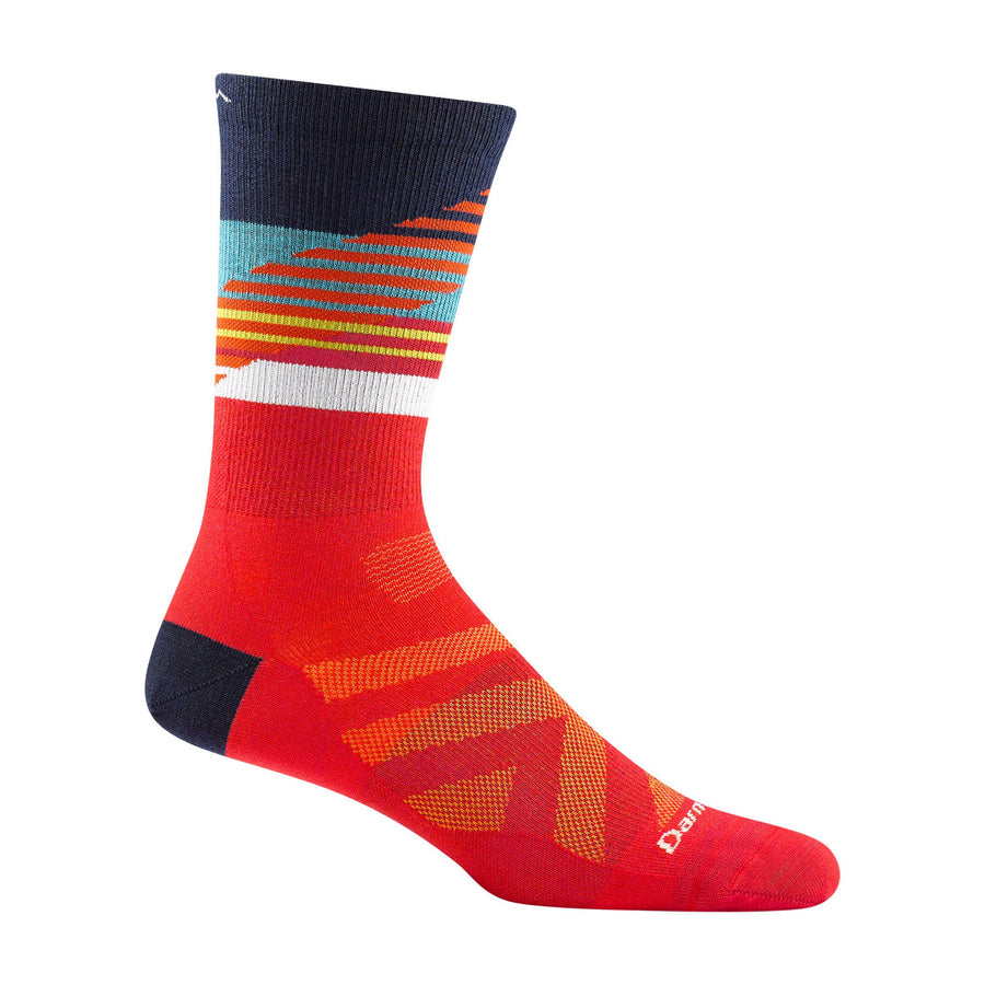 Darn Tough Mens Merino Wool Nordic Patterned Boot Lightweight Ski Snowboard Socks M / Red – Lifetime Guarantee