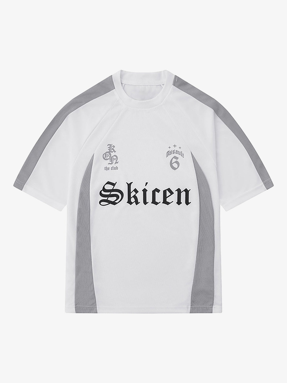 Thesupermade Gothic Font Jersey Street Rap T-Shirt - White / S