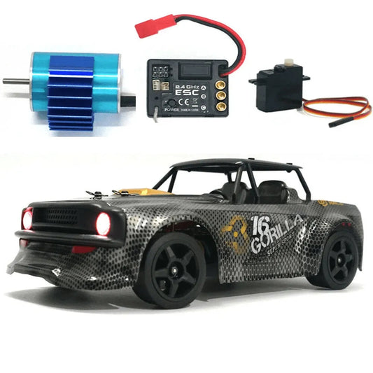 SG Brand SG 1604PRO 1/16 Scale 2.4G 30km/h Brushless ESC RC Drift Car (Grey gold)
