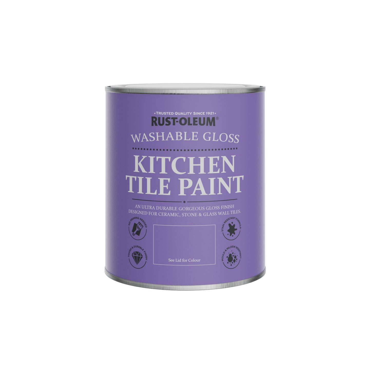 Rust-Oleum Brown Gloss Kitchen Tile Paint - Cocoa 750ml 750ml