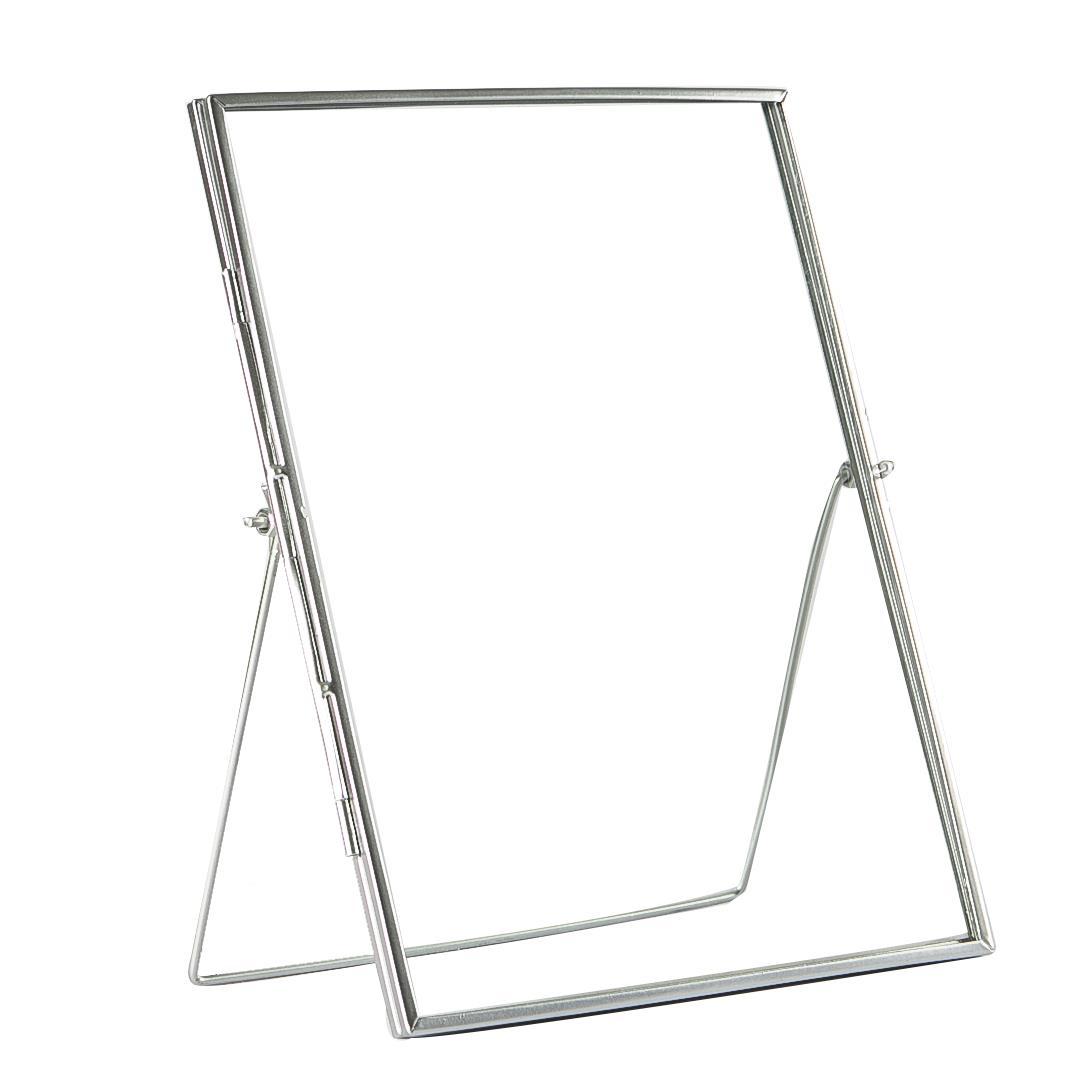 8" x 10" Standing Metal Photo Frame - Silver