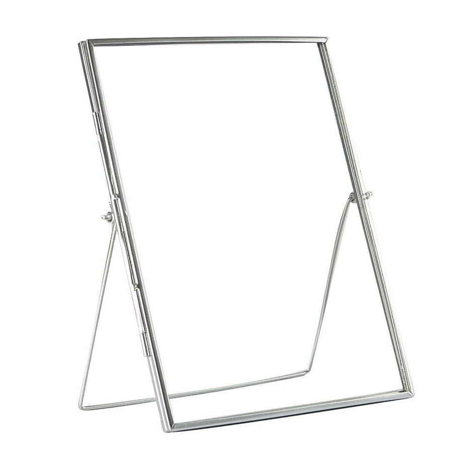8" x 10" Standing Metal Photo Frame - Silver