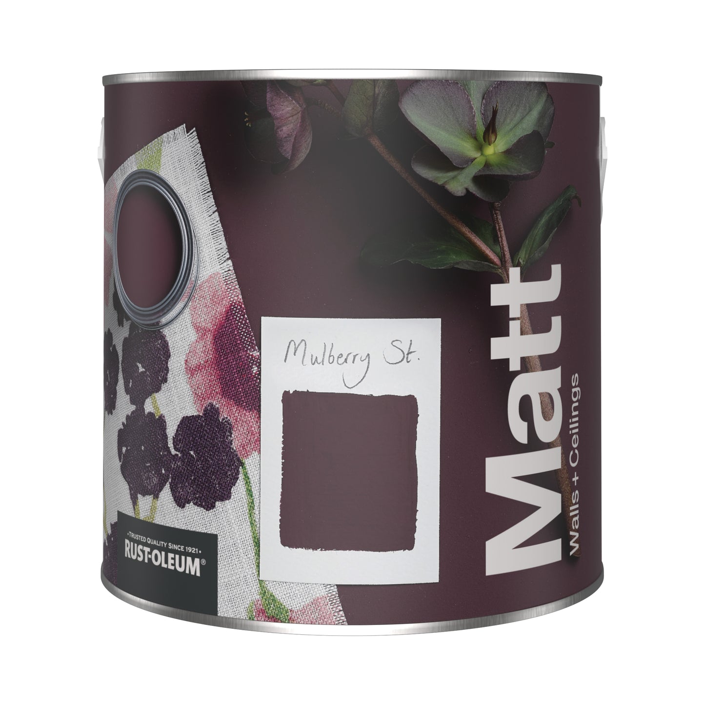 Rust-Oleum Washable Purple Matt Wall Paint - Mulberry Street 2.5L