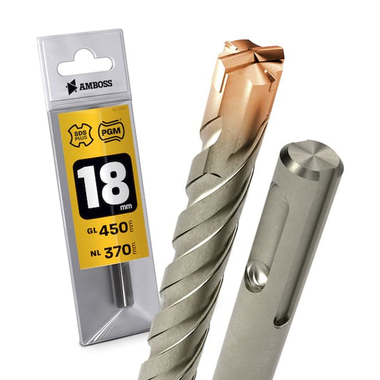 1x Bohrer SDS Plus Schaft - Ø:18 mm - GL: 450 mm