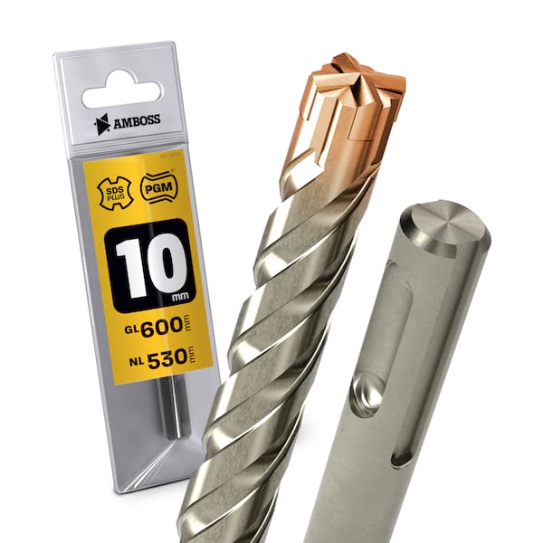 1x Bohrer SDS Plus Schaft - Ø:10 mm - GL: 600 mm