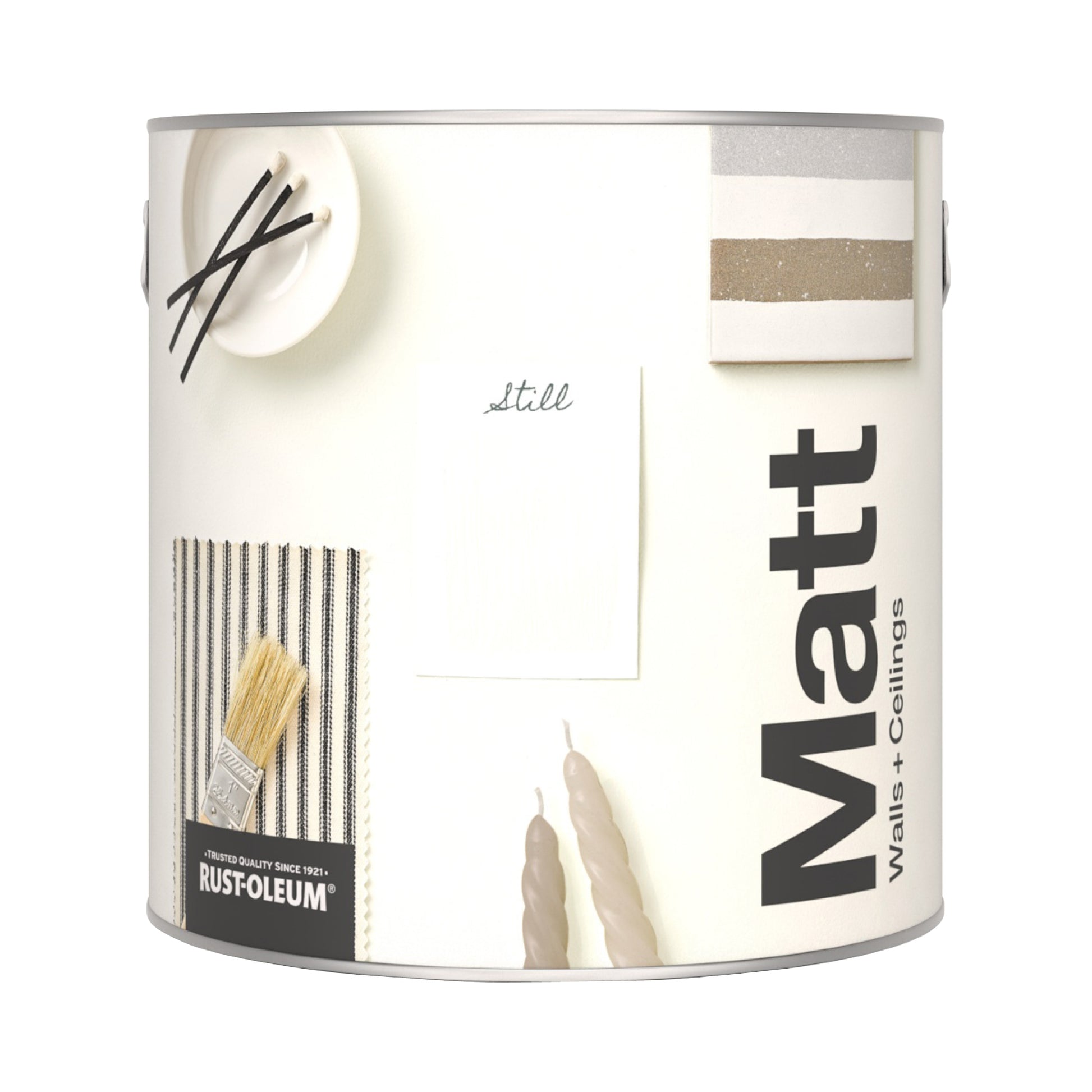 Rust-Oleum Washable White Matt Wall Paint - Still 2.5L