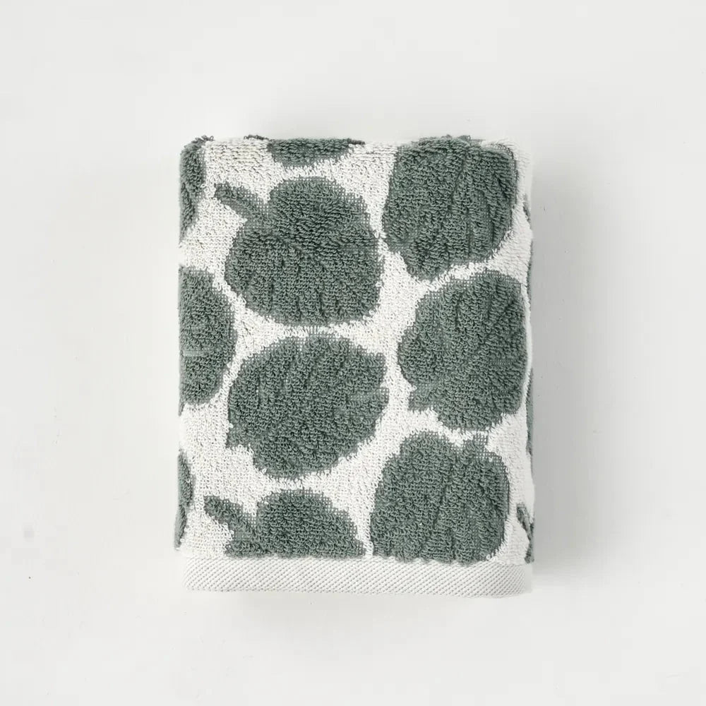 Monstera Turkish Cotton Face Towel