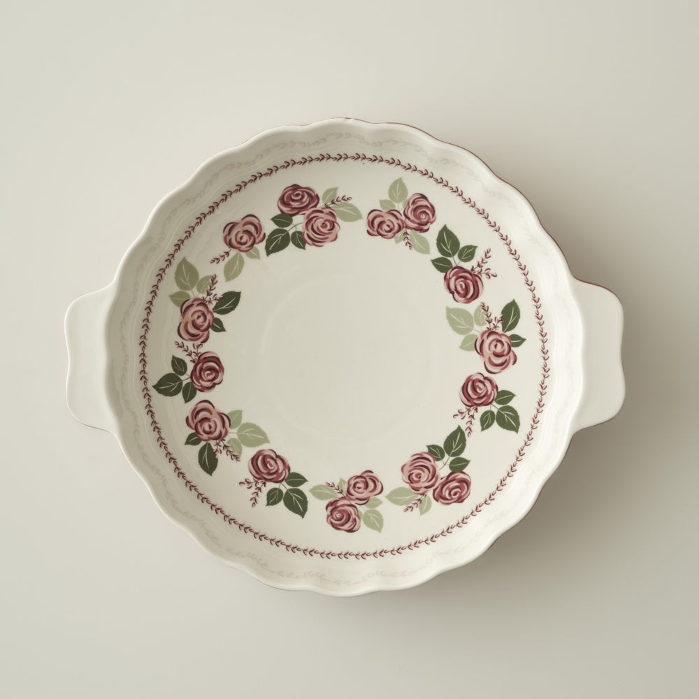 Rose Porcelain Baking Dish