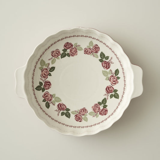 Rose Porcelain Baking Dish