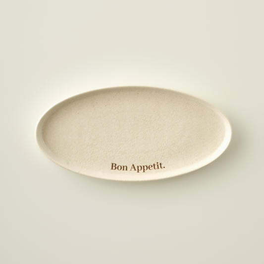 Bon Appetit Porcelain Oval Serving Platter