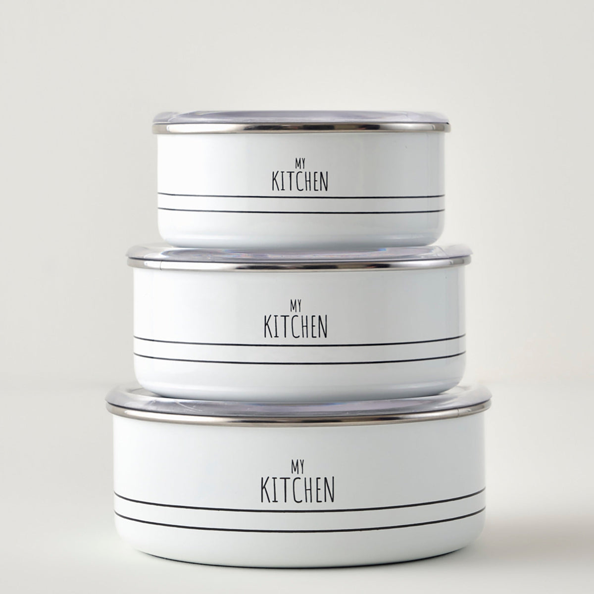 My Kitchen Enamel Storage Bowls (Set of 3)