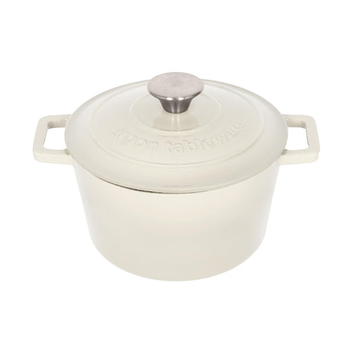 2.8L Pebble Gloss Round Cast Iron Casserole Dish