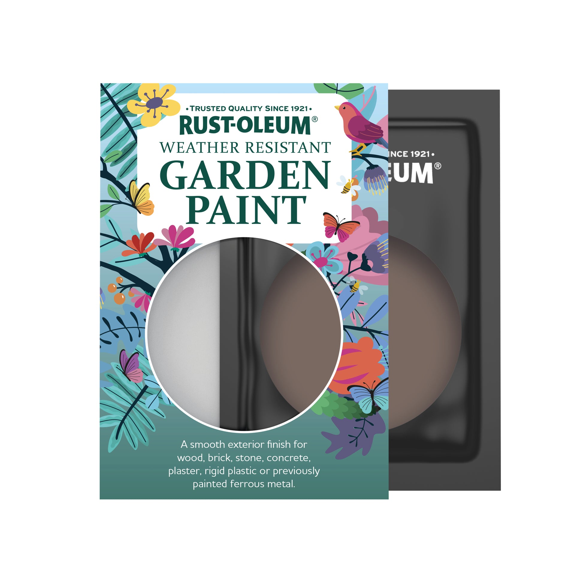 Rust-Oleum Brown Satin Garden Paint - River's Edge 10ml