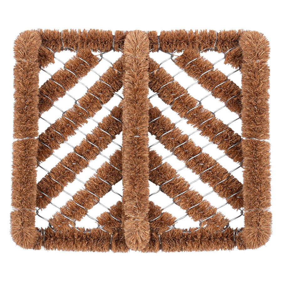 35cm x 30cm Natural Coir Scraper Door Mat