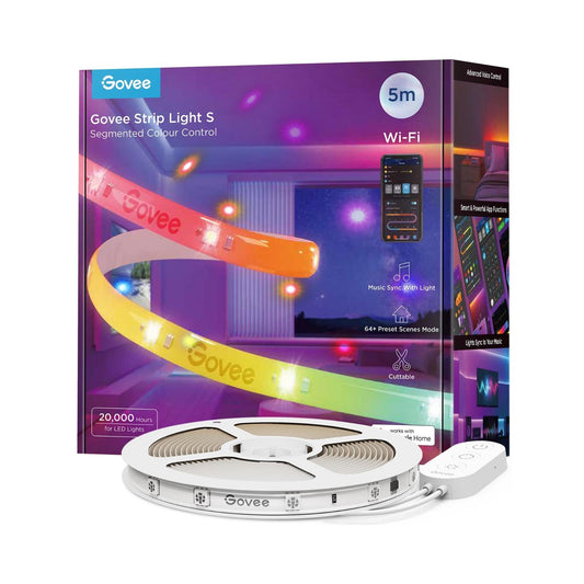 Govee RGBIC Wi-Fi + Bluetooth LED Strip Lights With Protective Coating (5M)