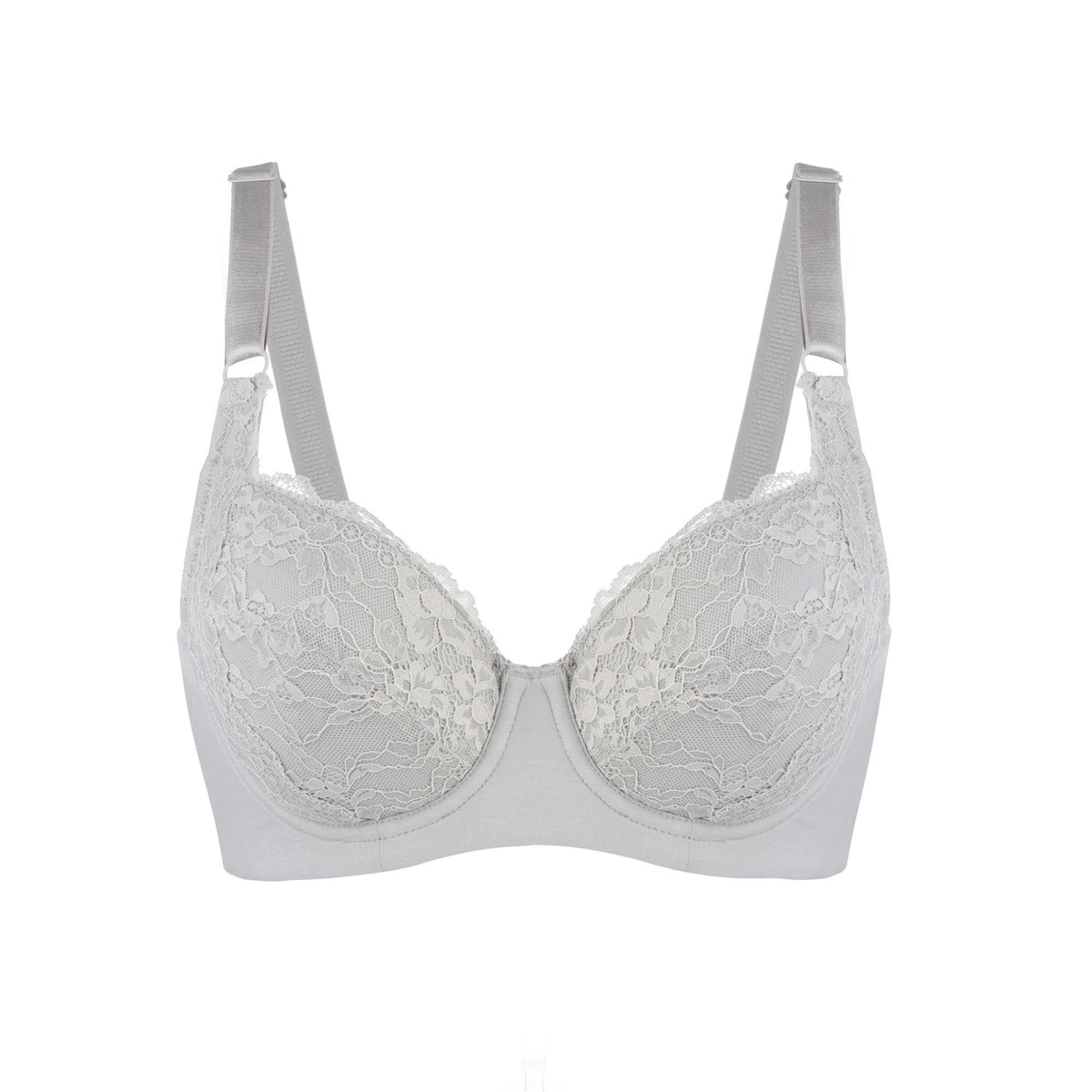 Mercury - Lace Silk & Organic Cotton Plunge Bra | Size: 40G