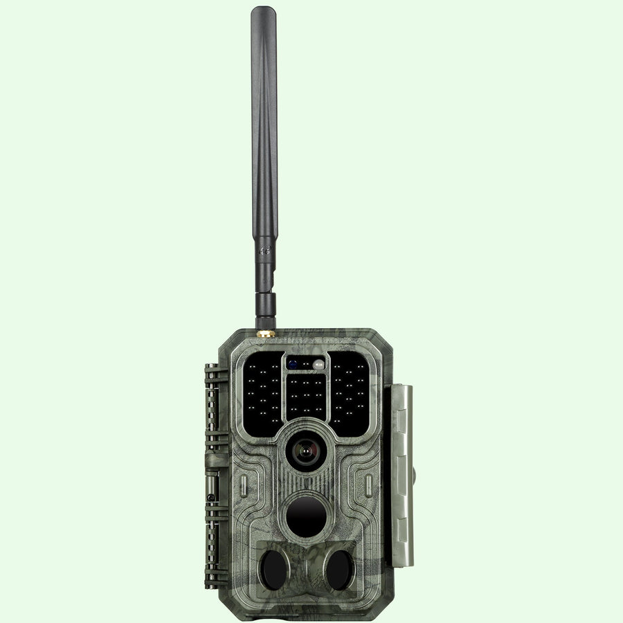 4G LTE Wildkamera Fotofalle Wildtierkamera 120° Bewegungserkennung 48MP 1296P Nachtsicht IP66 wasserdicht und 32GB SD Karte | 390GA