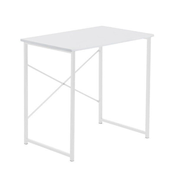 Industrial Office Desk - White and White