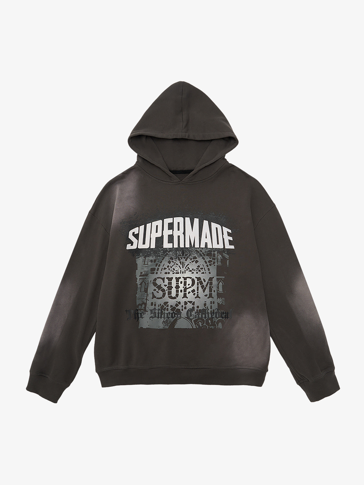 SUPM Dark Ombre Cathedral Hoodie - Gray / M