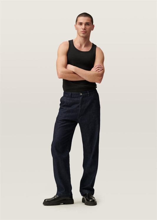 Baumwoll-Hanf-Chino Relaxed Fit Modell: Loom