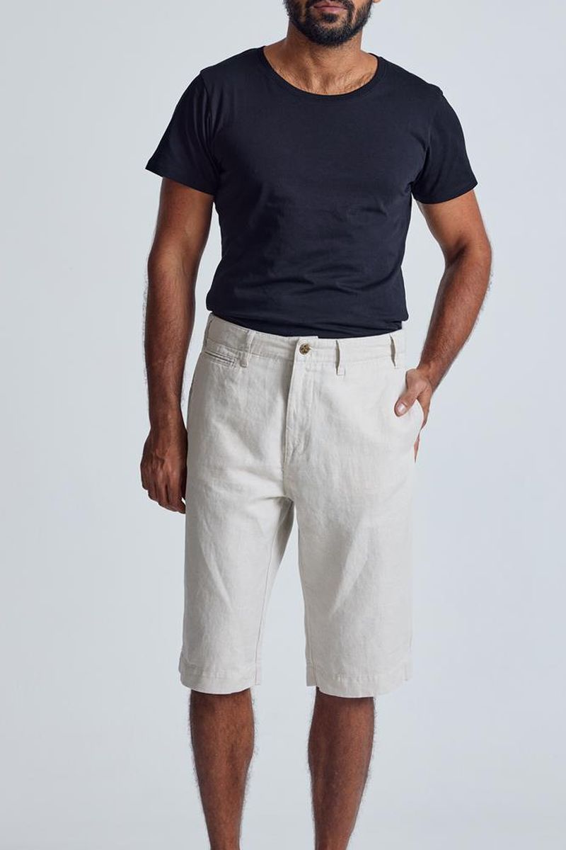 Leinen Chino Shorts Modell: Bird