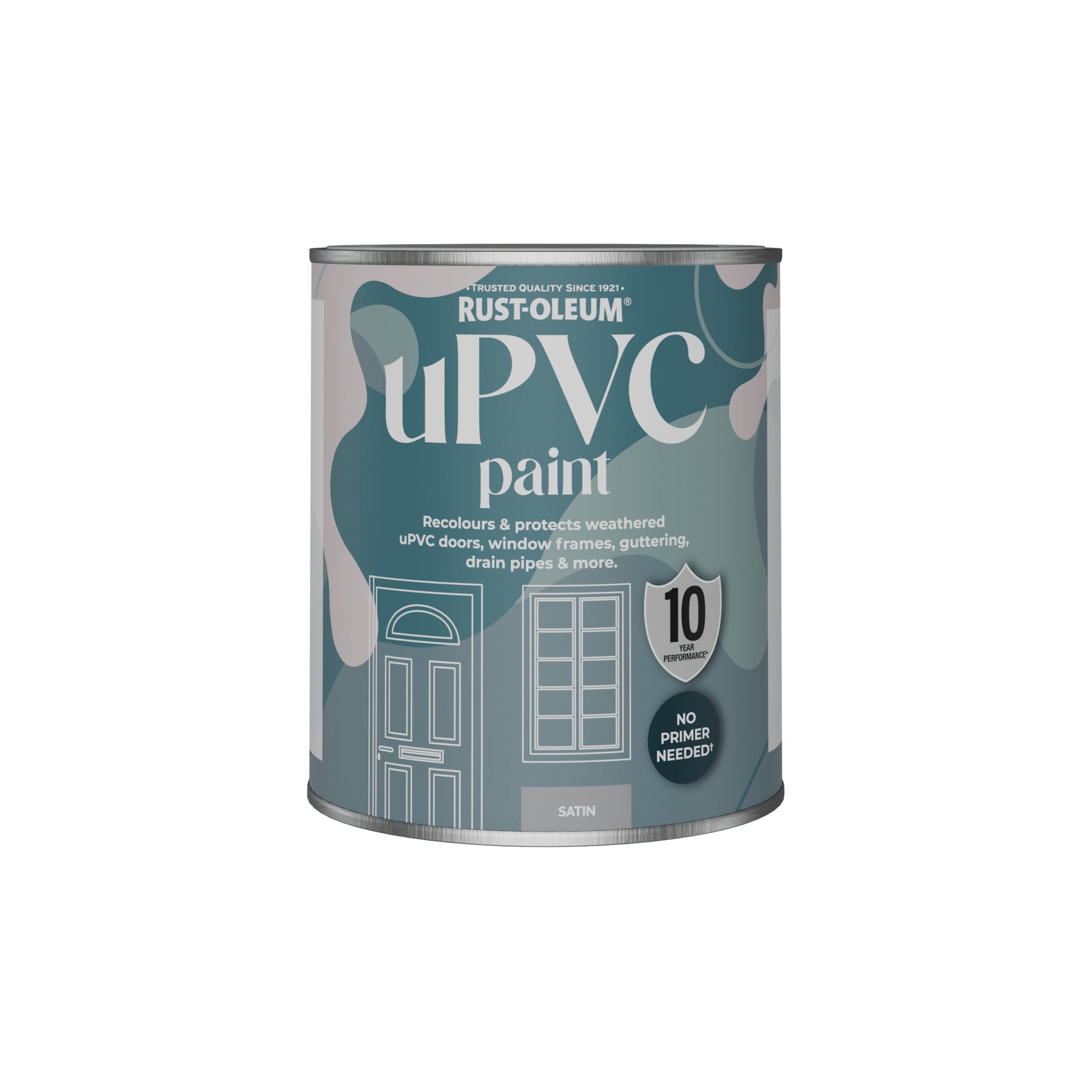 Rust-Oleum Red Satin uPVC Paint - Salmon 750ml