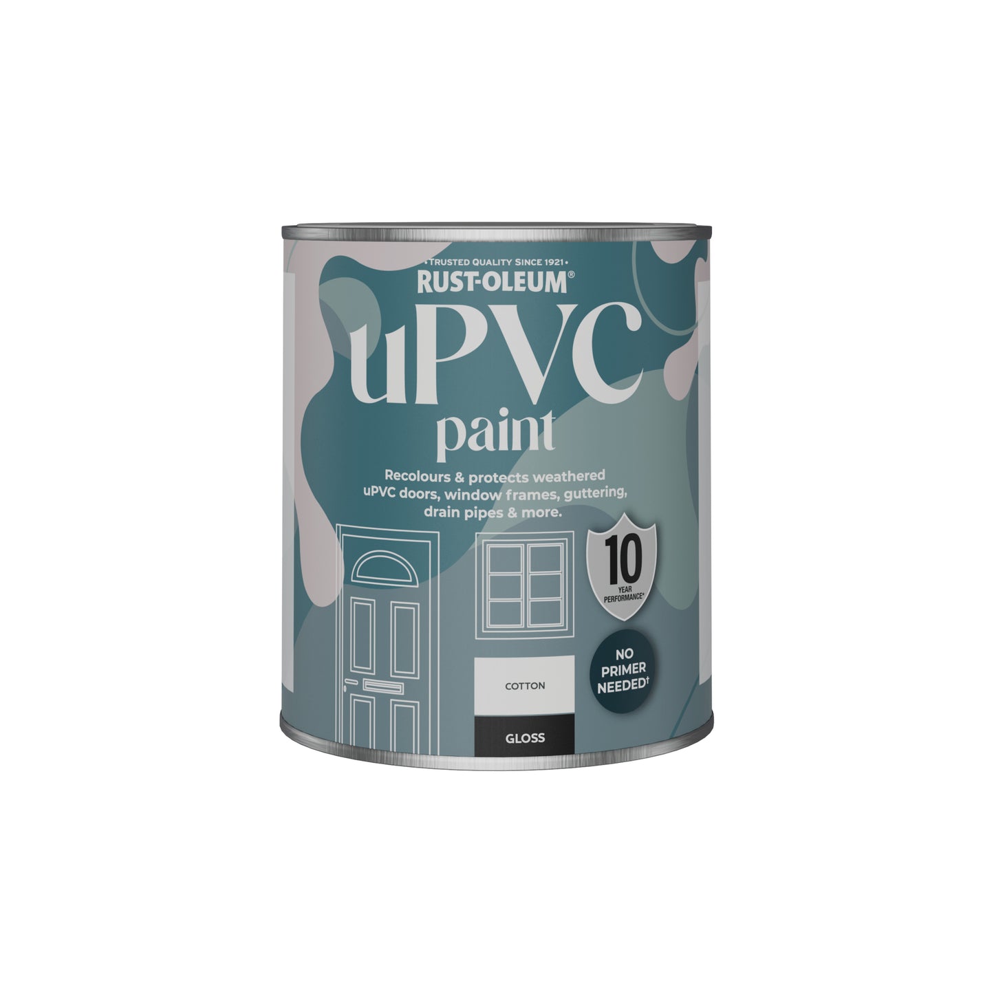 Rust-Oleum White Gloss uPVC Paint - Steamed Milk 750ml