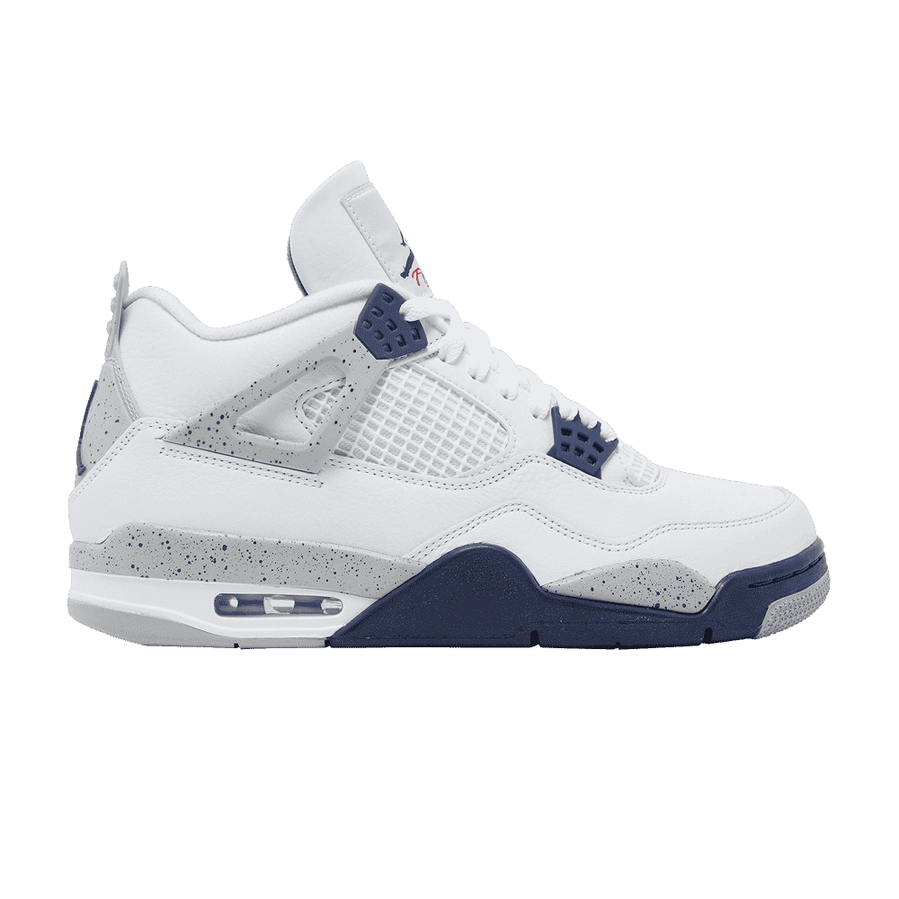 Air Jordan 4 Retro White Midnight Navy - 35.5 / Standard