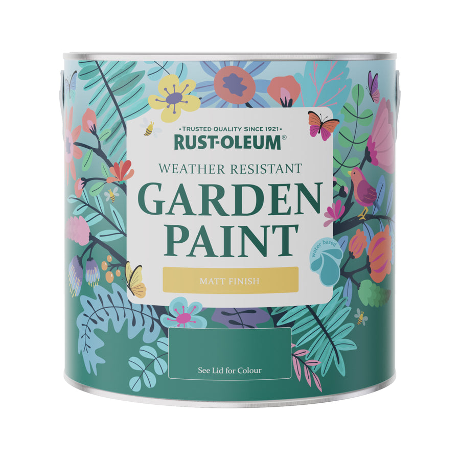 Rust-Oleum Black Matt Finish Garden Paint - Black Sand 2.5L