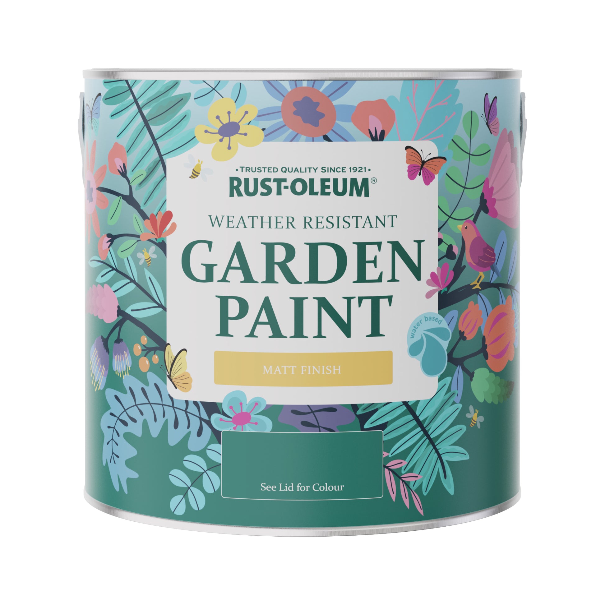 Rust-Oleum Orange Matt Finish Garden Paint - Coral 2.5L