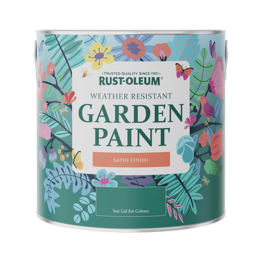 Rust-Oleum Black Satin Finish Garden Paint - Black Sand 2.5L