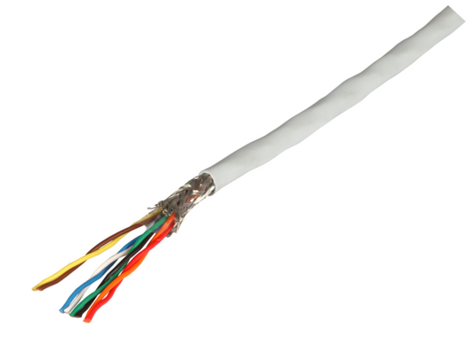 Patchkabel Cat.5e SUTP PVC 4x2x0,16mm², gelb, RAL1021