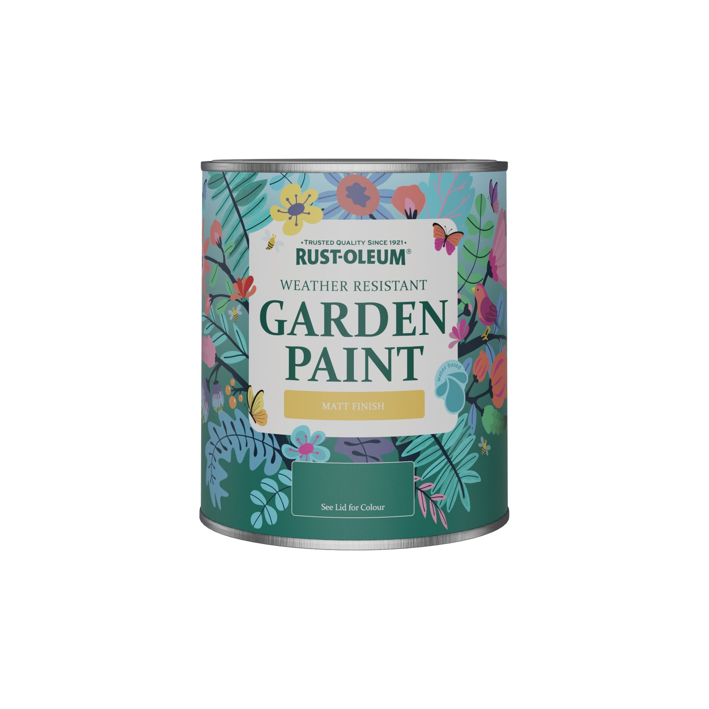 Rust-Oleum Yellow Matt Finish Garden Paint - Wet Harvest 750ml
