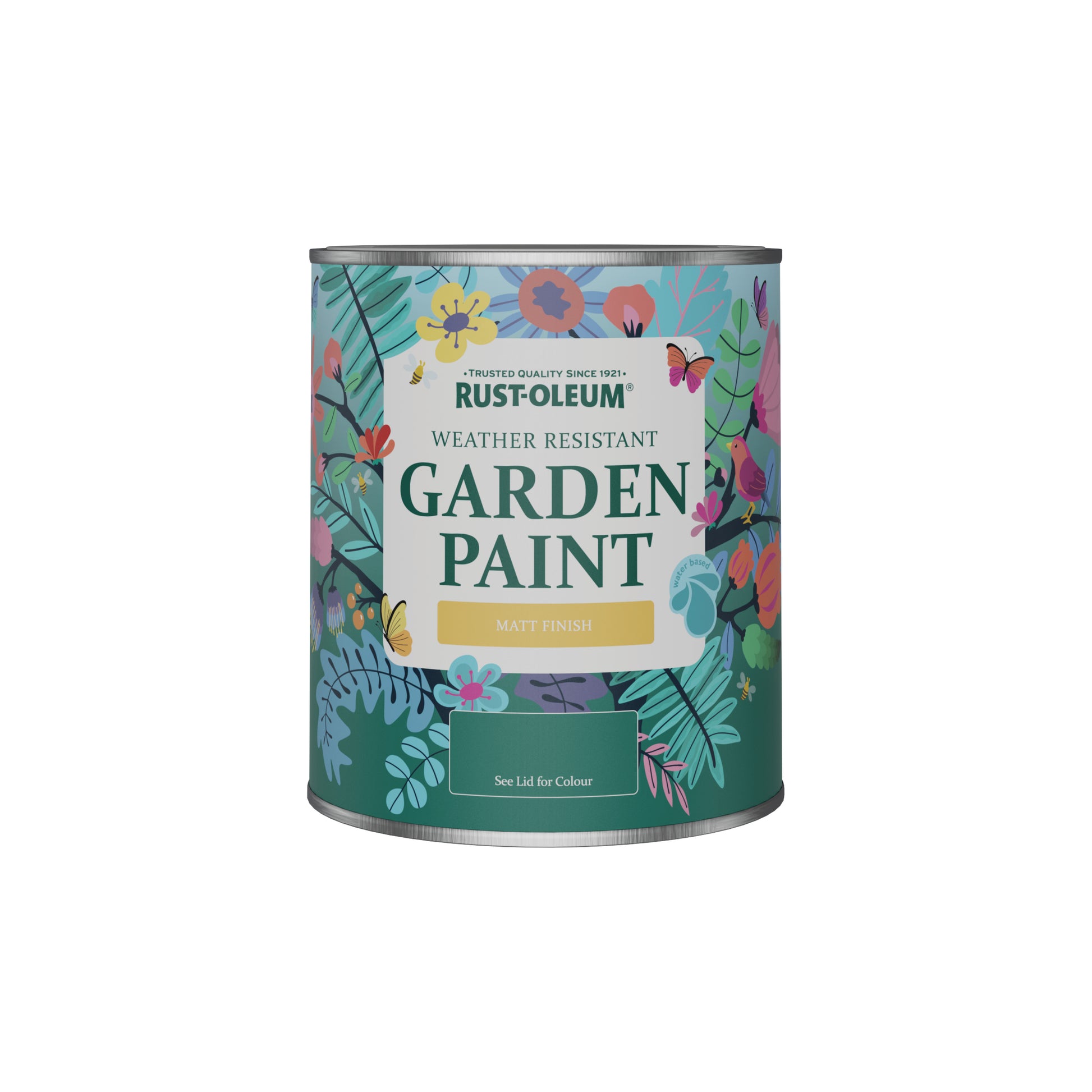Rust-Oleum Yellow Matt Finish Garden Paint - Wet Harvest 750ml