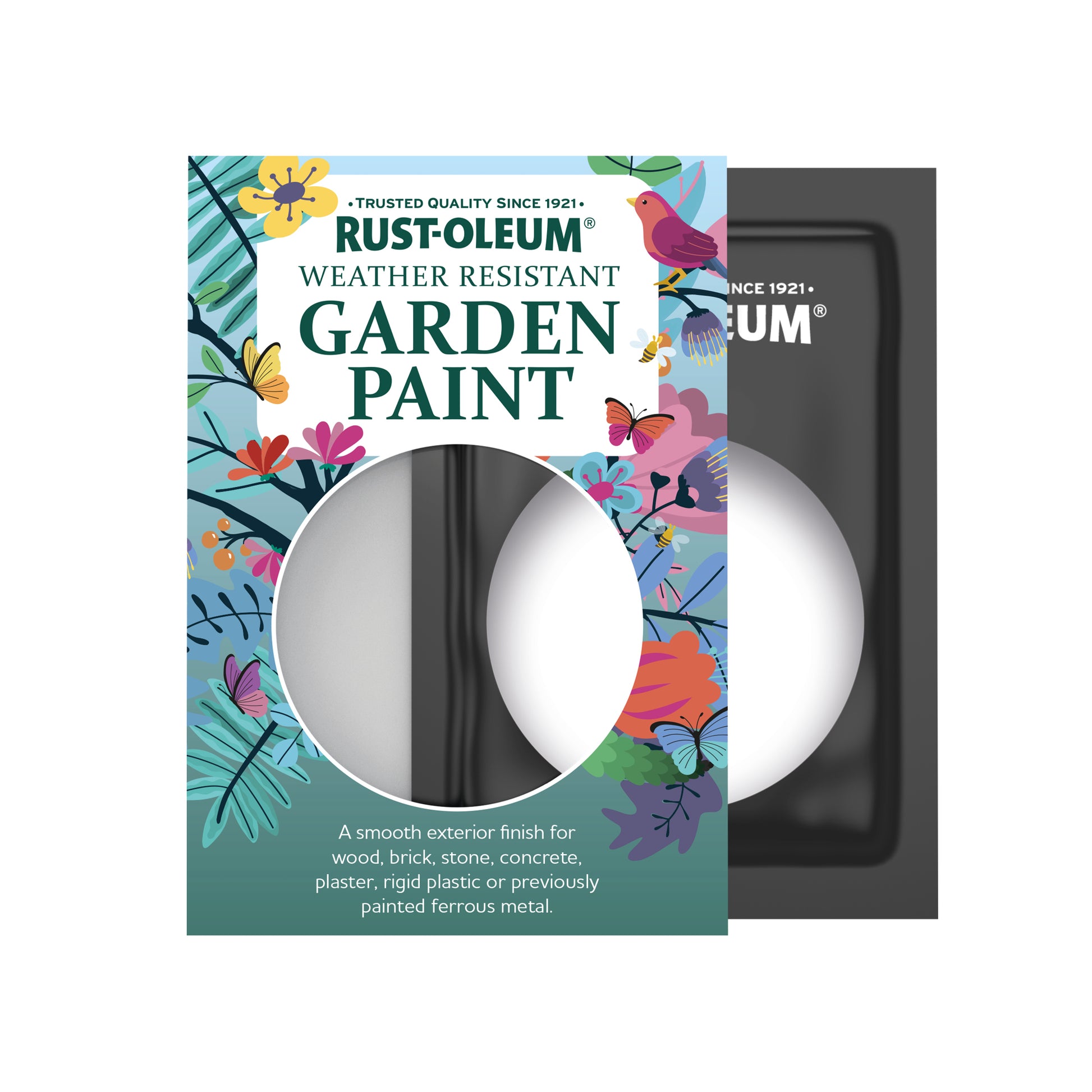 Rust-Oleum White Matt Garden Paint - Cotton 10ml