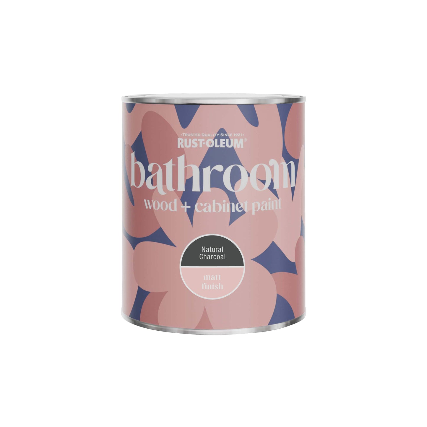 Rust-Oleum Black Matt Bathroom Wood & Cabinet Paint - Natural Charcoal 750ml