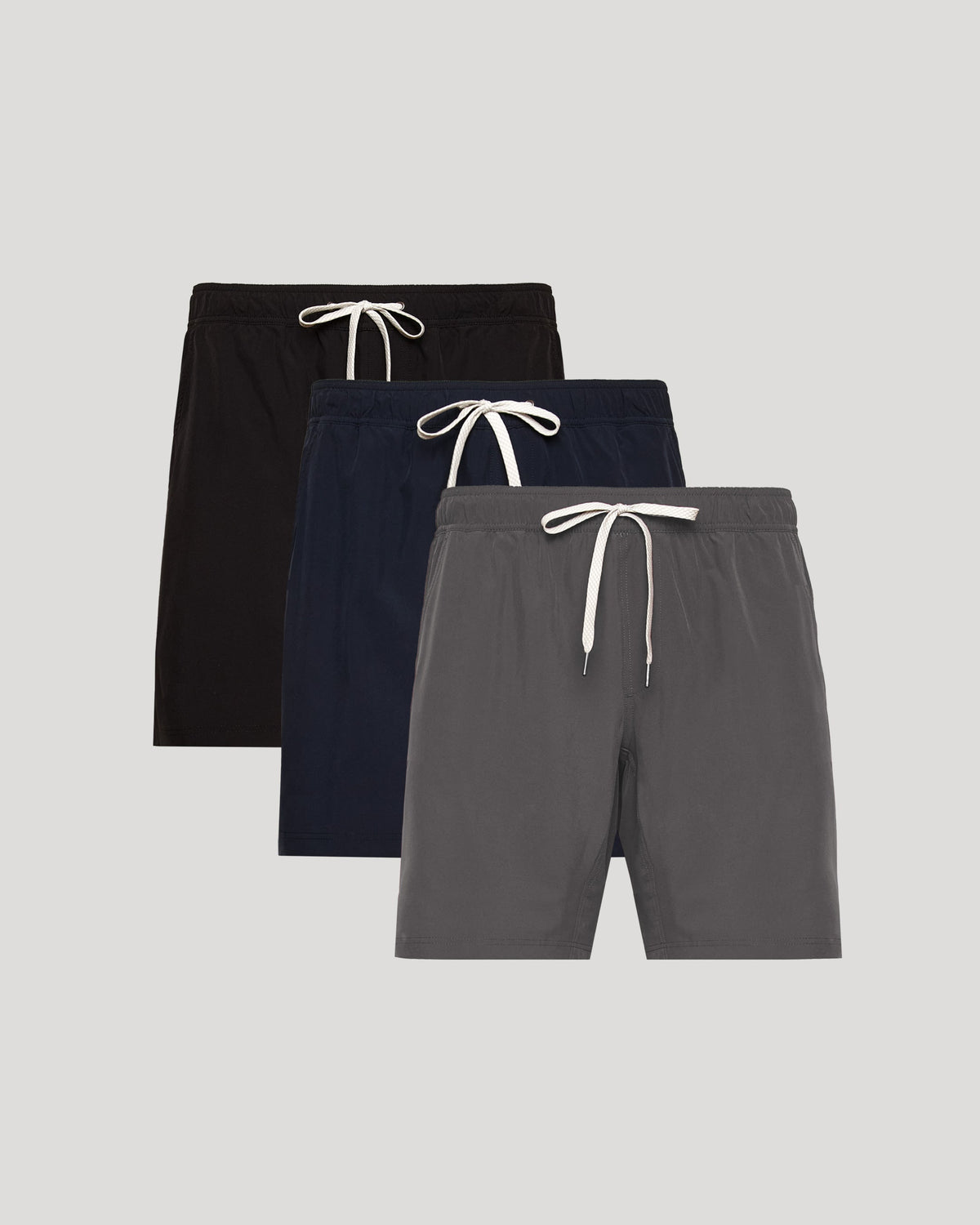True Classic 9" Active Quick Dry Shorts 3-Pack | Cotton Blend | Athletic Cut | Small