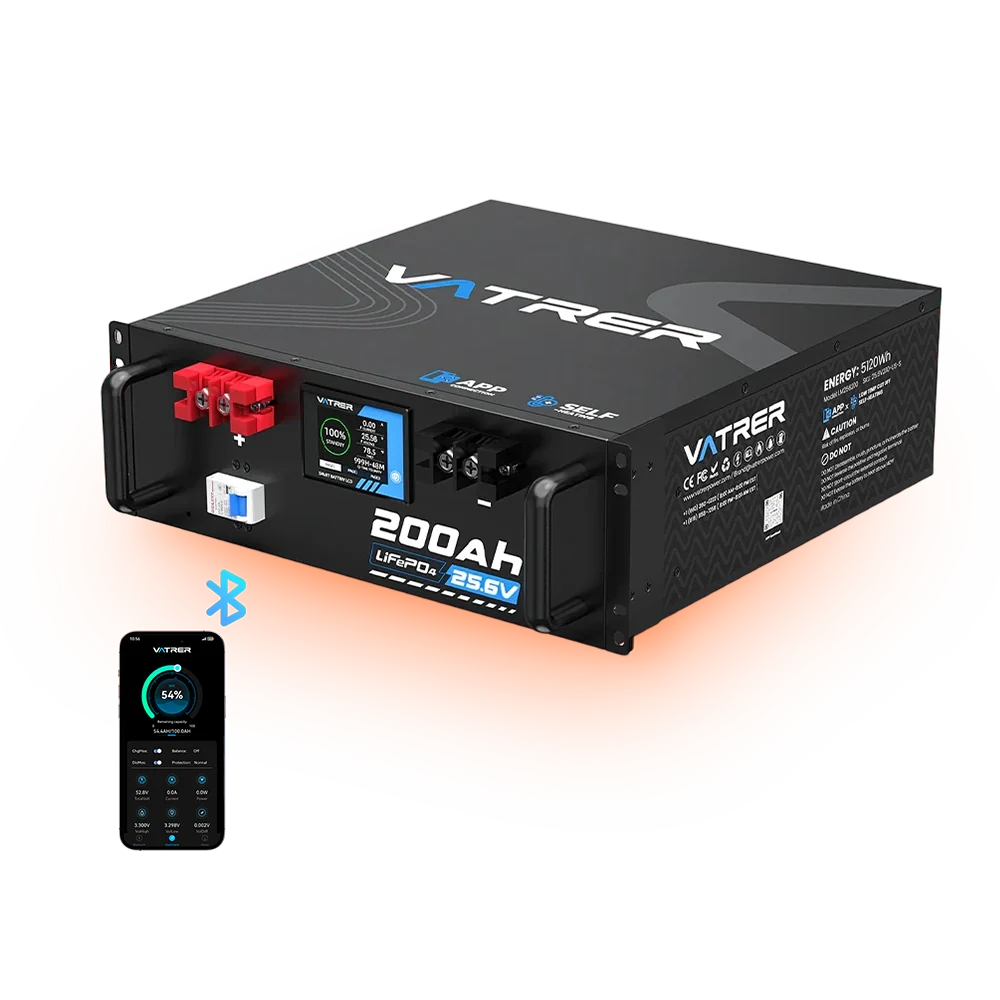 【Pre-order】Vatrer 24V 200Ah Lithium Server Rack Battery for Off Grid Solar and Home Energy Storage