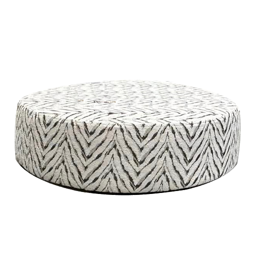 Alana Round Accent Footstool - Choice Of Static or Swivel Base