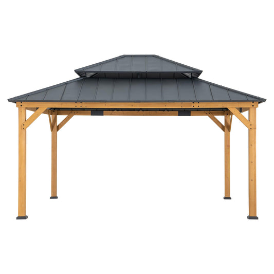 RIMO Cedar Wood Gazebo 390cm x 450cm