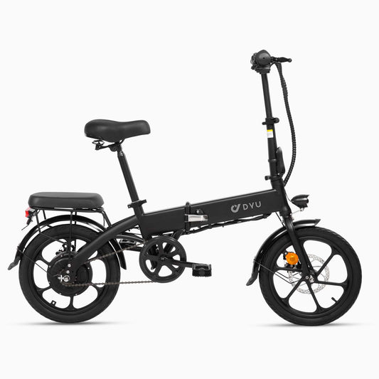 DYU A1F 16 Inch Full Folding Electric Bike - Black