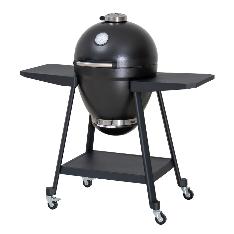 Black Egg Grill with Pizza Plate