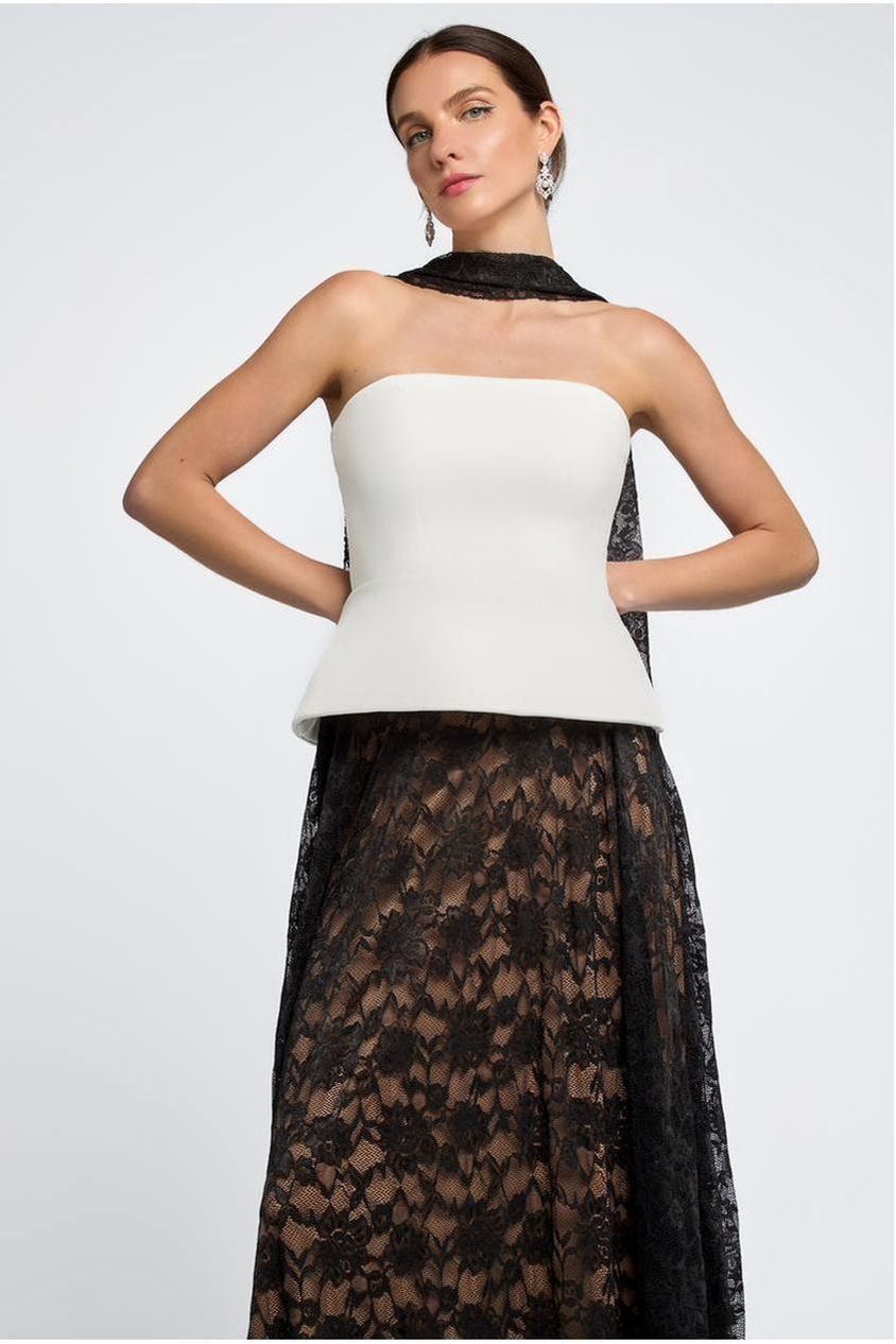 Goddiva Floral Lace Scarf