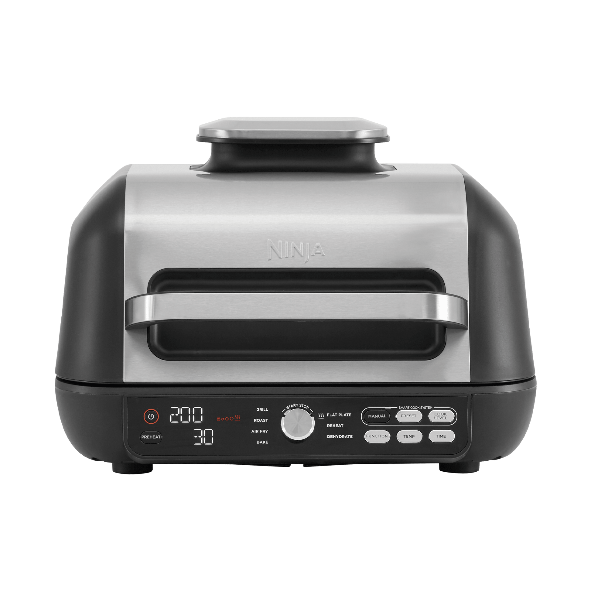 Ninja Foodi MAX Pro Health Grill, Flat Plate & Air Fryer in Black/Silver | AG651UK | by SharkNinja