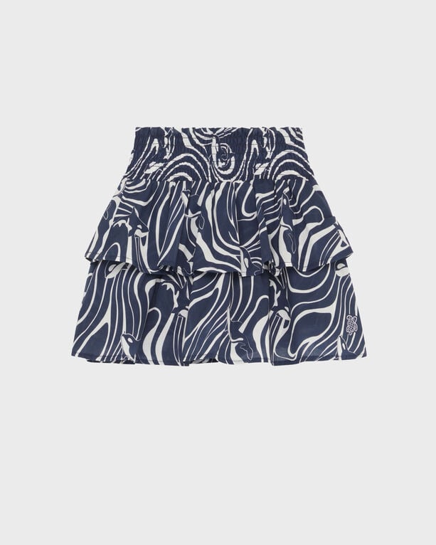 Vilebrequin - Girls Elastic Waist Skirt Orcas - Skirt - Gallina - Blue - Size 12